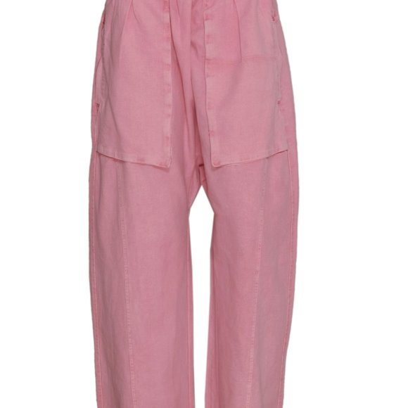 Free People Sky Rider Straight-Leg Pants Rosebloom M US ITEM NWD - Picture 4 of 7